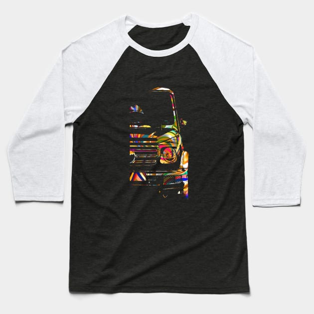 G wagon abstract colorful Baseball T-Shirt by WOS